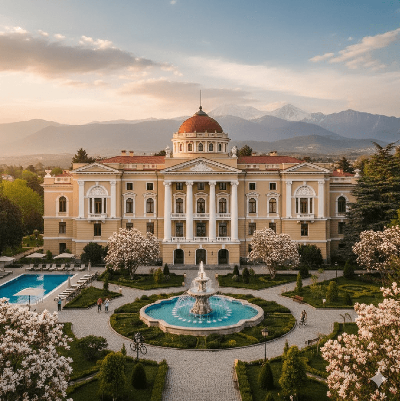 Tskaltubo, Georgia — historic colonnade and healing waters
